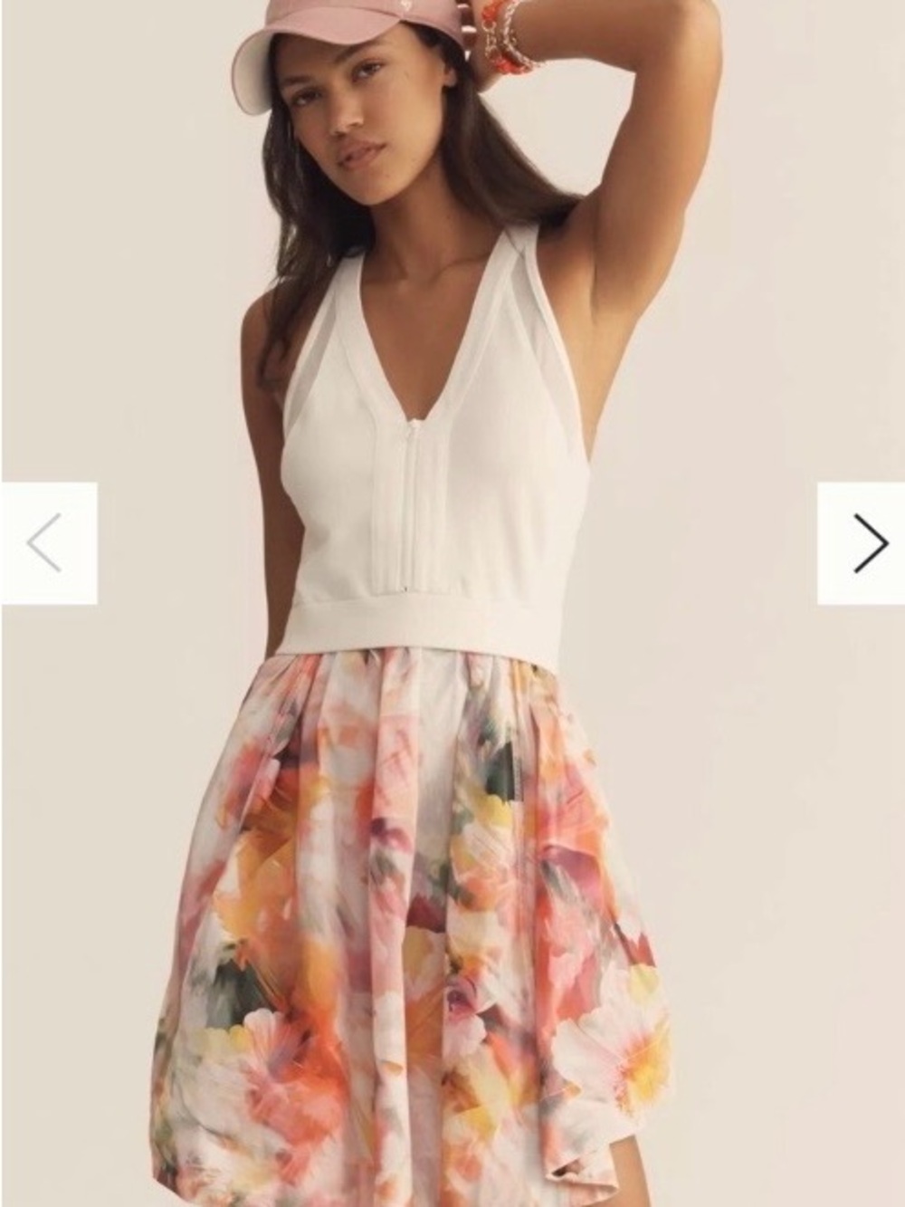 Anthropologie Daily Practice Zip Front V-Neck Dress L